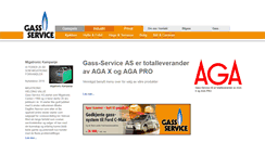 Desktop Screenshot of gasservice.no