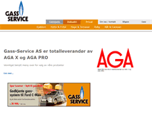 Tablet Screenshot of gasservice.no